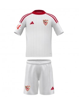 Billige Sevilla Hjemmedraktsett Barn 2025-26 Kortermet (+ Korte bukser)